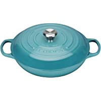 LE CREUSET Evolution Cacerola Baja Redonda- 2 L- para Todas Las Fuentes de Calor- Incl. inducción- Hierro Fundido- Azul…